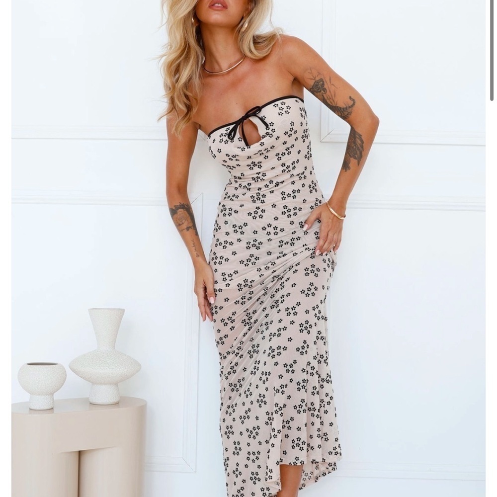 Lioness Women's Illuminating Strapless Maxi Dress Size XL - Picture 6 of 9